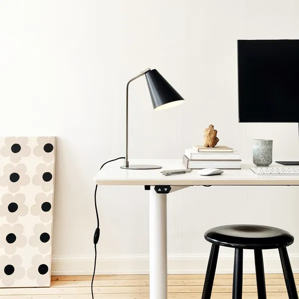 Oswald Table Lamp Black/ Steel