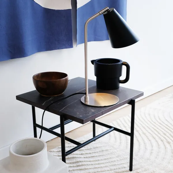 Oswald Table Lamp Black/ Steel