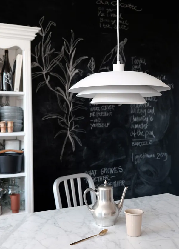 DL45 Taklampe Sort