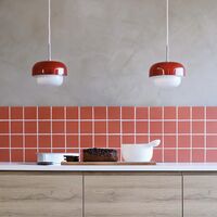 Haipot Ø23 Pendant Red Dusty Earth/Dark Red