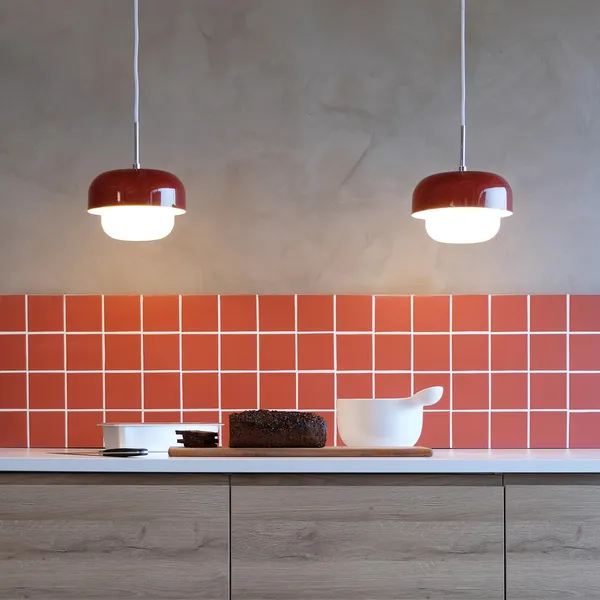 Haipot Ø23 Pendant Red Dusty Earth/Dark Red