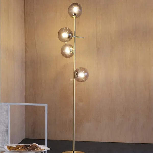 Como Stehlampe Rauch/ Messing