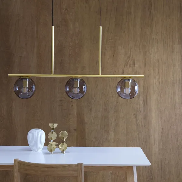 Sophia Pendant Smoke/ Brass