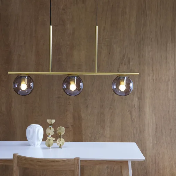 Sophia Pendant Smoke/ Brass