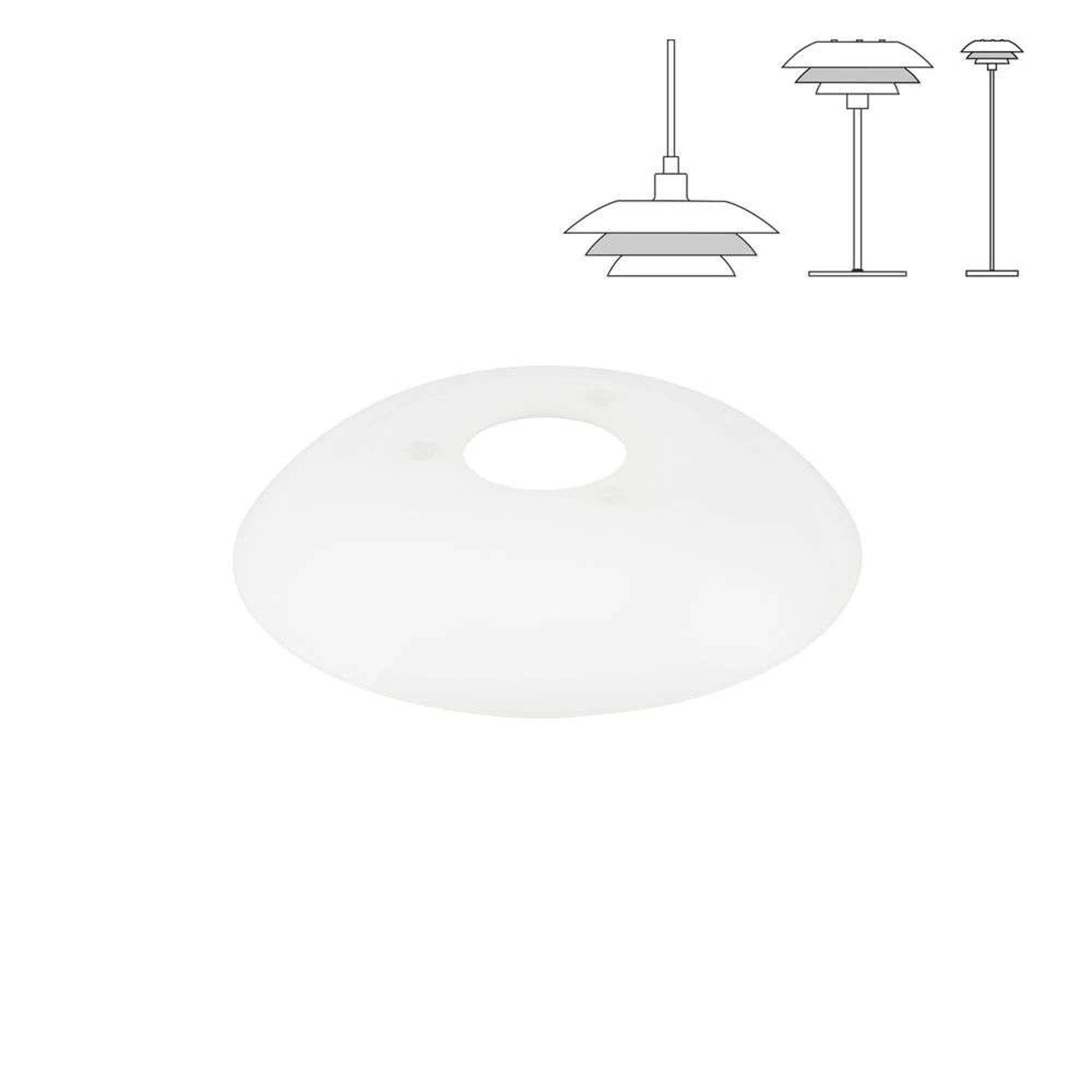 Vitre de Remplacement pour Écran Central DL20, Blanc