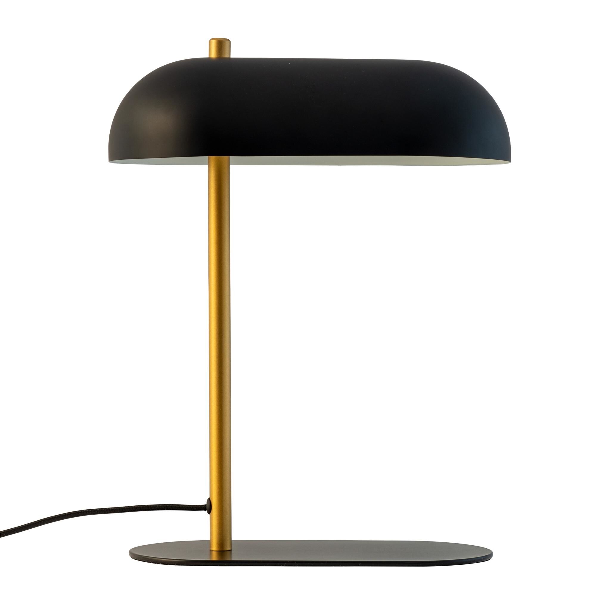 Arch Bordslampa Matt Svart/ M&auml;ssing