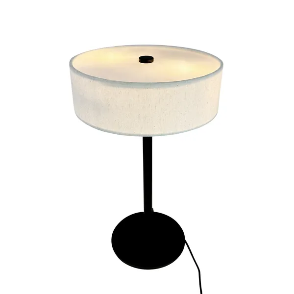 Calix Table Lamp Natural/ Black