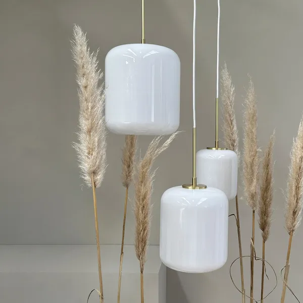 Silvia D25 Pendant Opal/ Brass