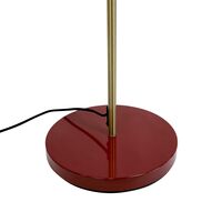 Ocean Gulvlampe Mørkerød/Messing