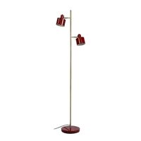 Ocean Gulvlampe Mørkerød/Messing