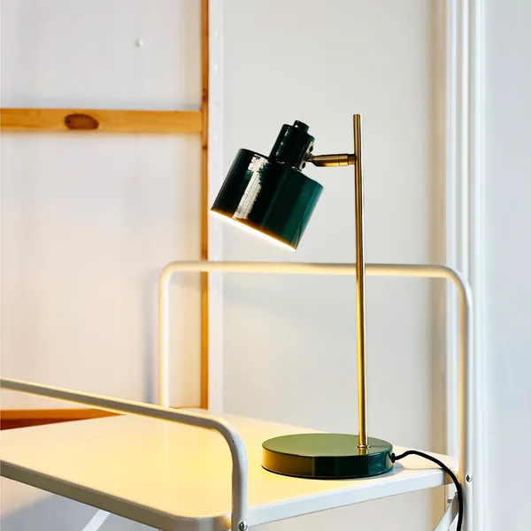 Ocean Bordlampe Mørkegrøn/Messing