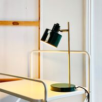 Ocean Bordlampe Mørkegrøn/Messing