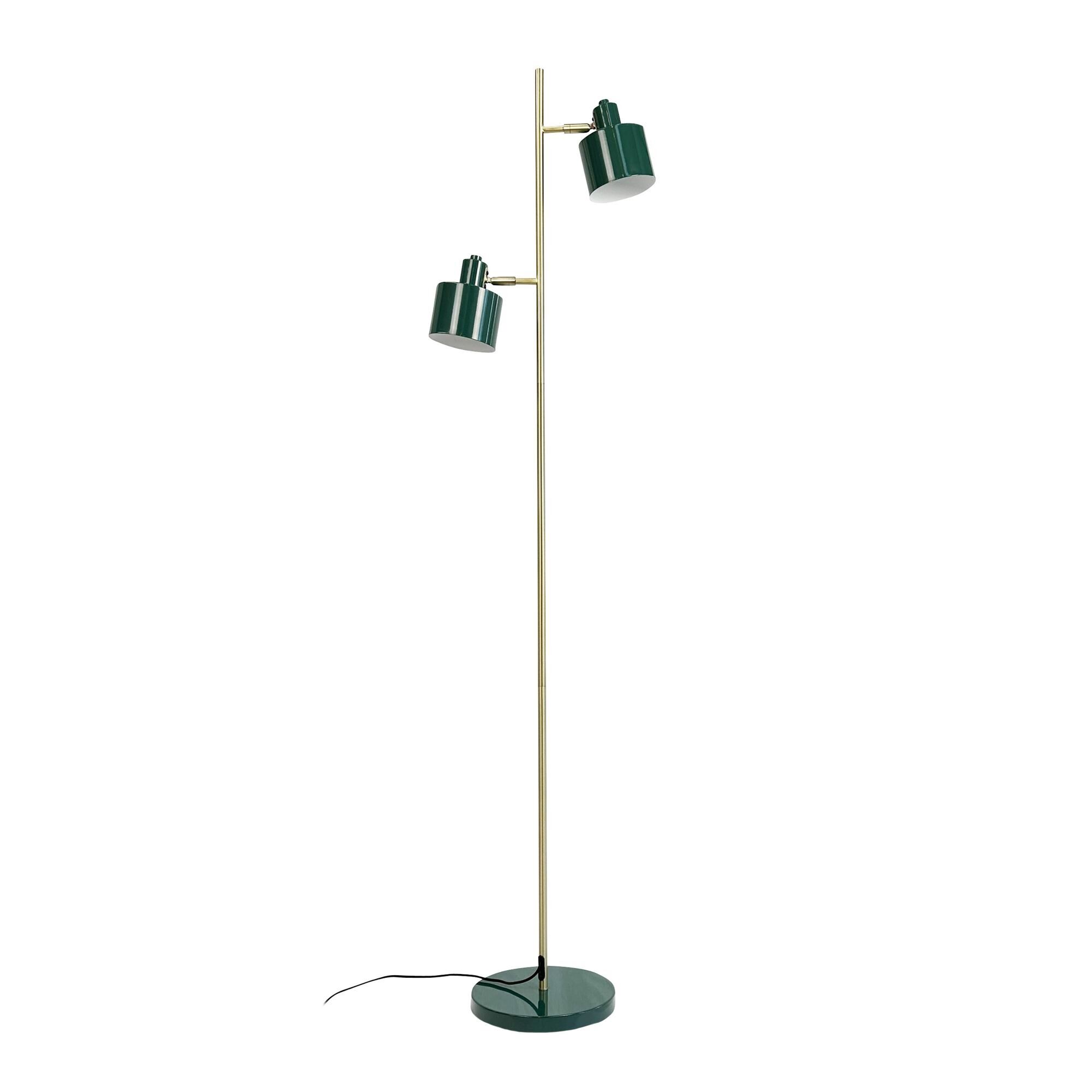 Lampadaire Vert Foncé/ Laiton