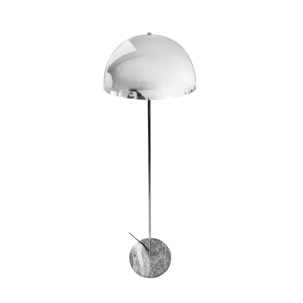 Stockholm Floor Lamp Chrome/ Marble