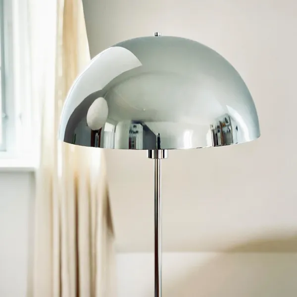 Stockholm Floor Lamp Chrome/ Marble