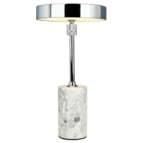 Starlight Tischlampe Chrom/ Grau Marmor