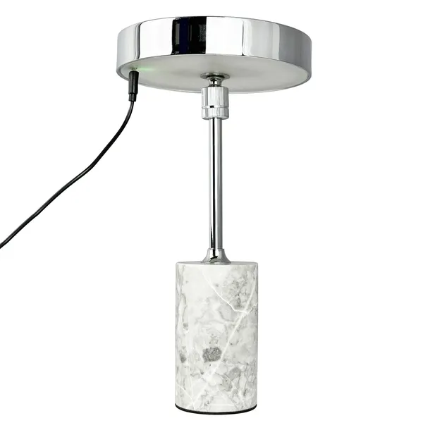 Starlight Tischlampe Chrom/ Grau Marmor