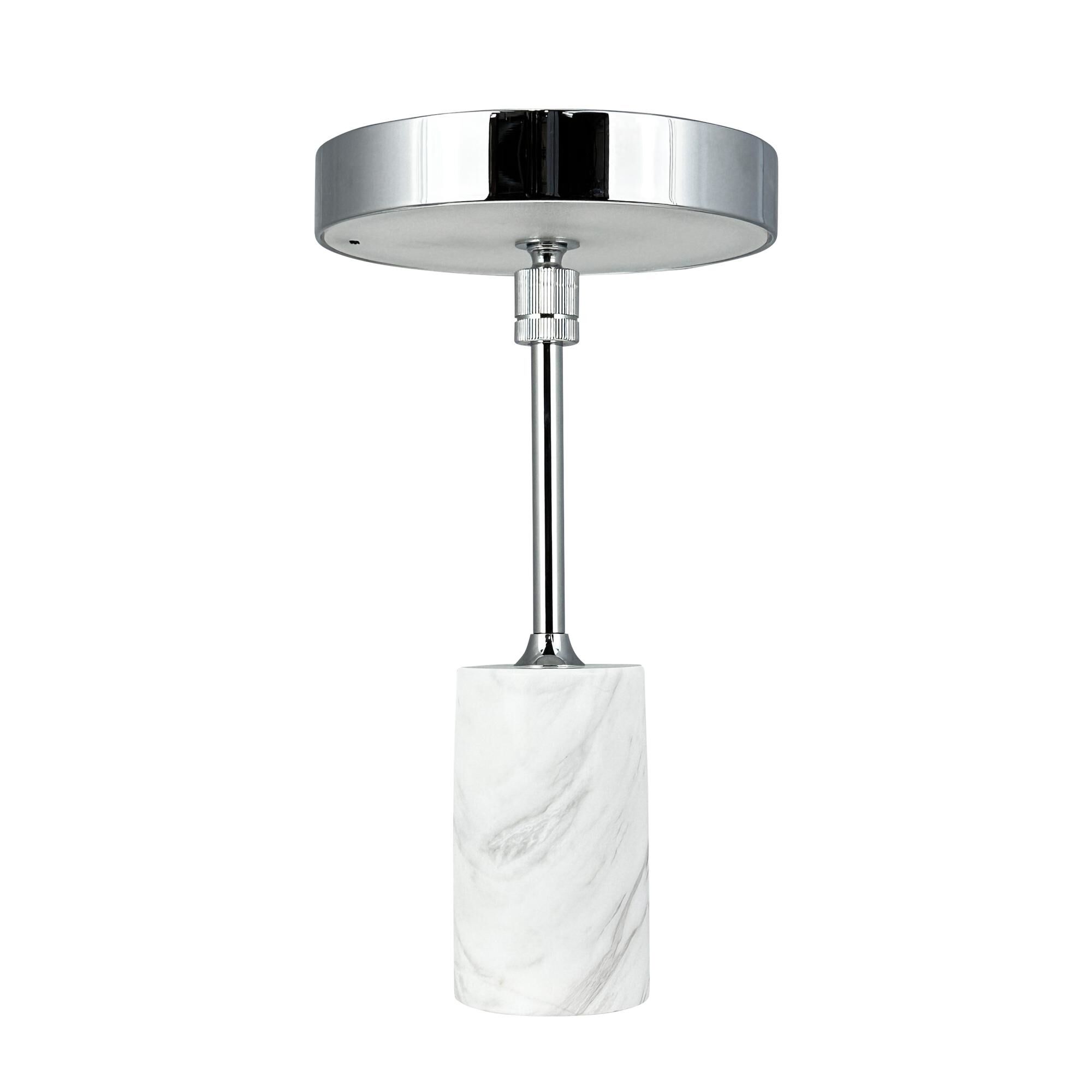 Starlight Bordslampa Krom/ Vit Marmor