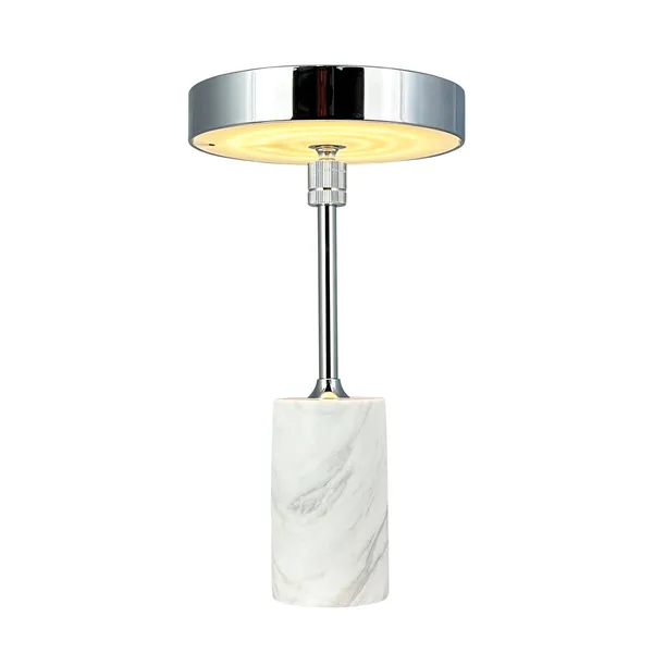 Starlight Tischlampe Chrom/ Weiß Marmor