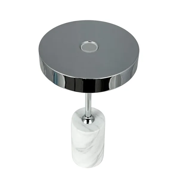 Starlight Tischlampe Chrom/ Weiß Marmor