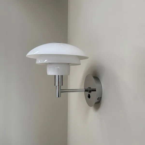 Morph Wall Lamp Opal/ Chrome
