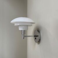 Morph Wall Lamp Opal/ Chrome
