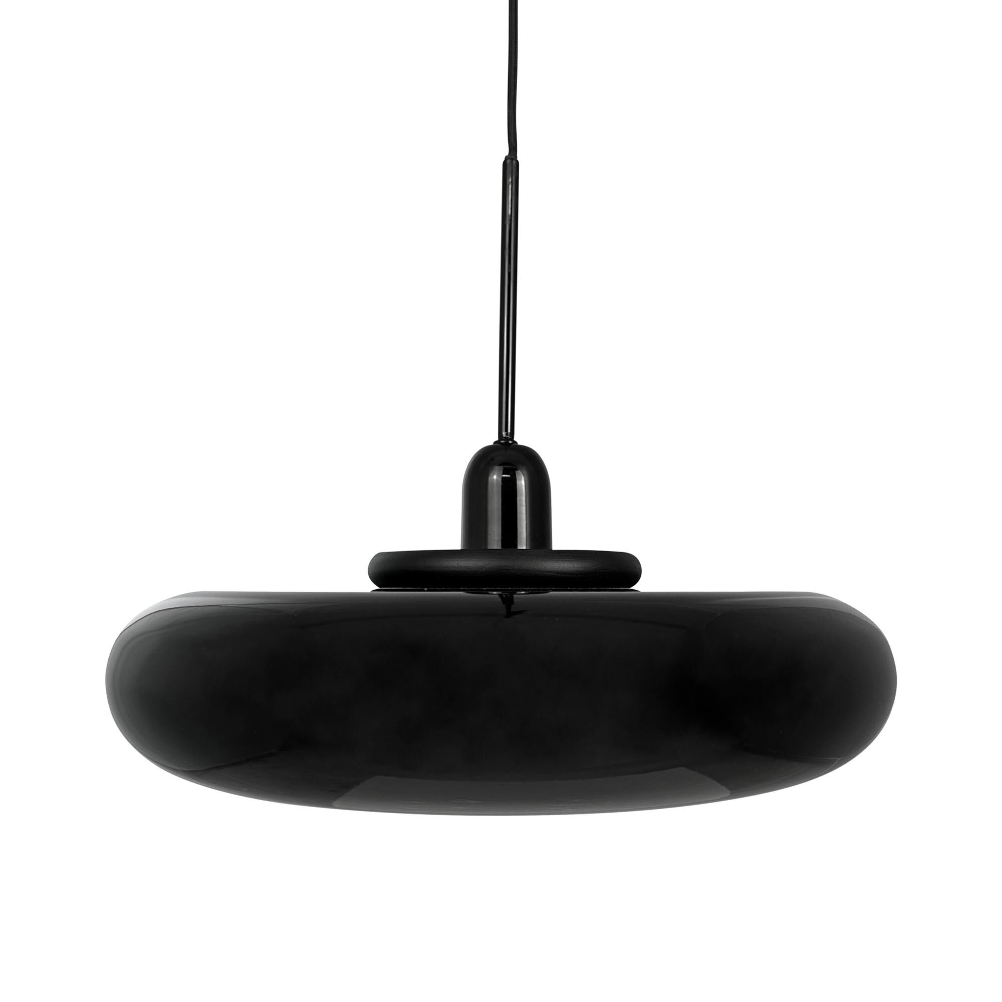 Taklampa Med Ring Svart