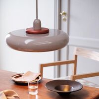 Planet Pendelleuchte mit Ring Latte