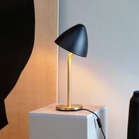 Oulu Bordlampe Sort/Messing
