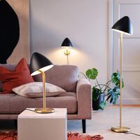 Oulu Bordlampe Sort/Messing