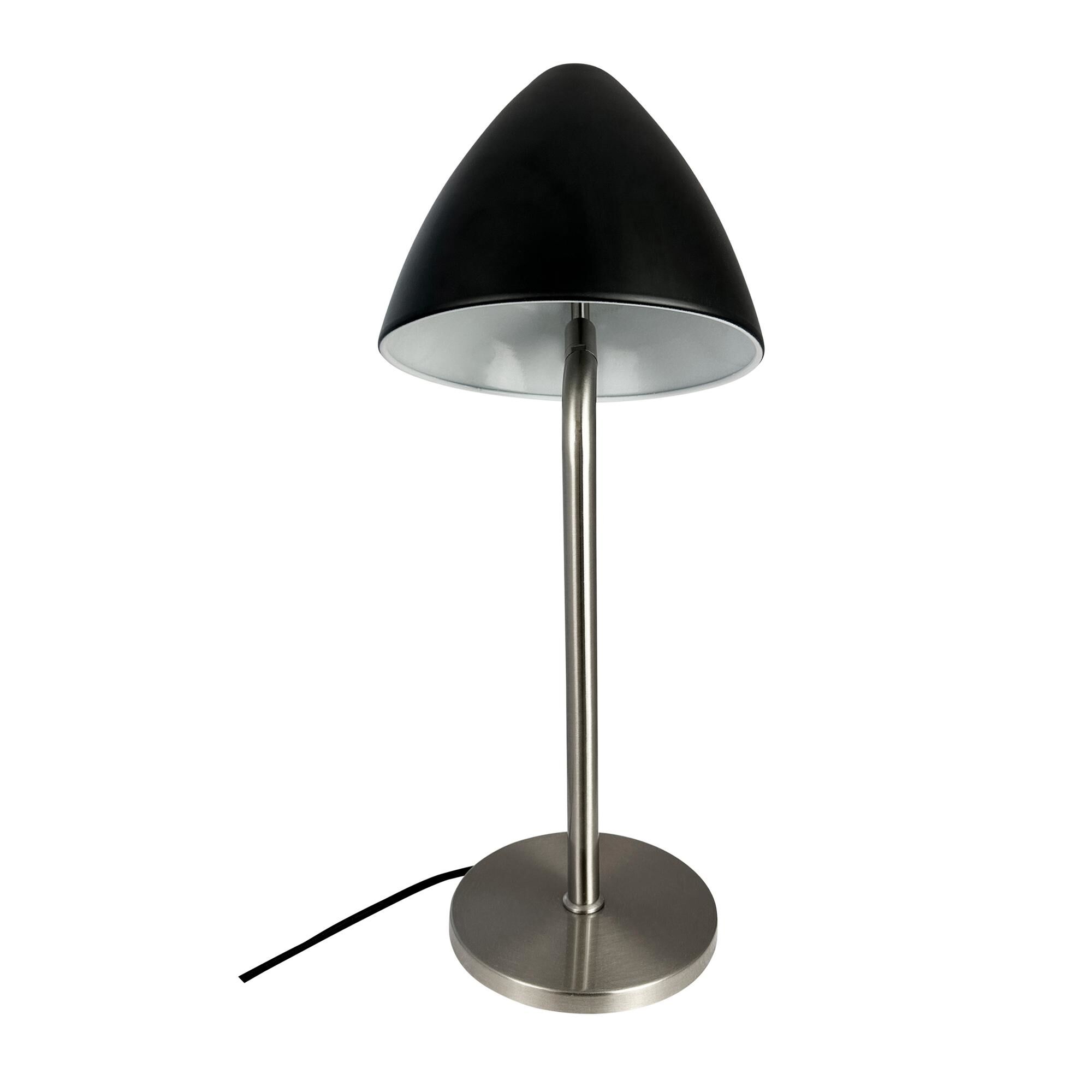 Oulu Bordslampa Svart/ Borstat St&aring;l