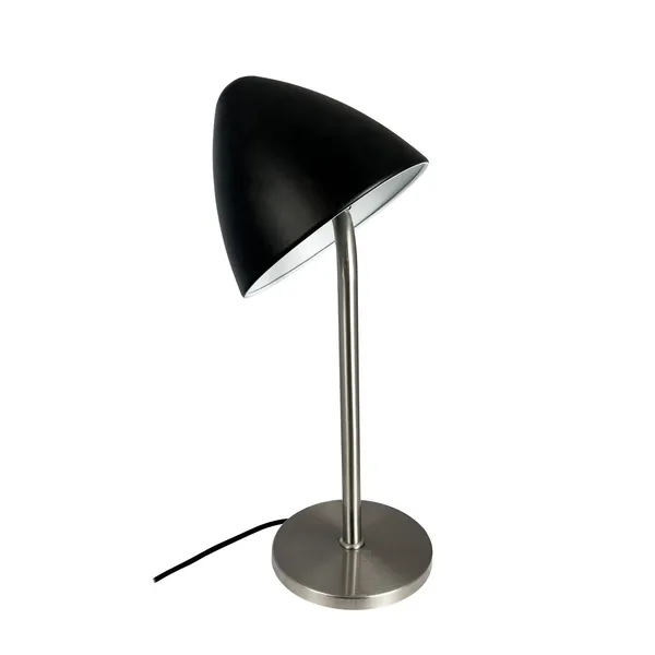 Oulu Bordlampe Sort/Børstet Stål