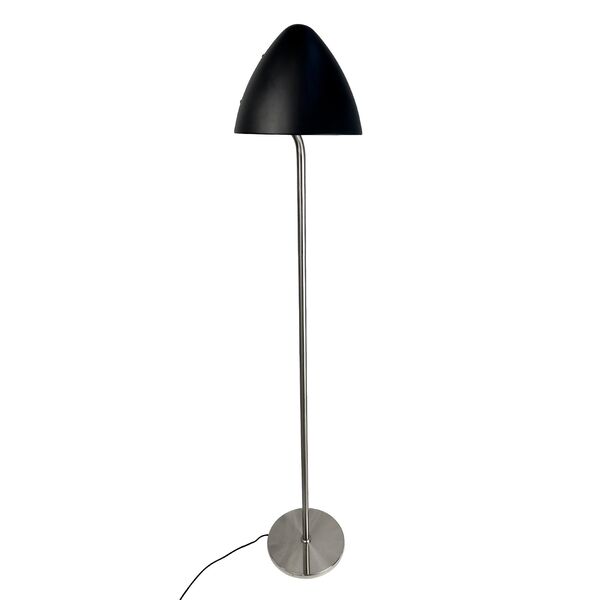 Oulu Stehlampe Schwarz/ Gebürstet Stahl