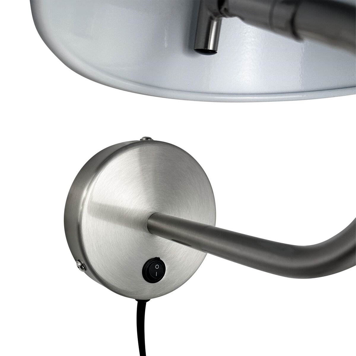 Oulu Wall Lamp Black/ Brushed Steel