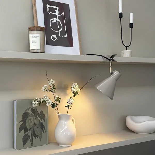 Sleep Table Lamp With Clip Brown