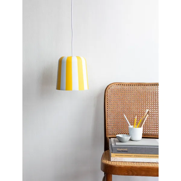 Gry Hanglamp Geel/ Wit