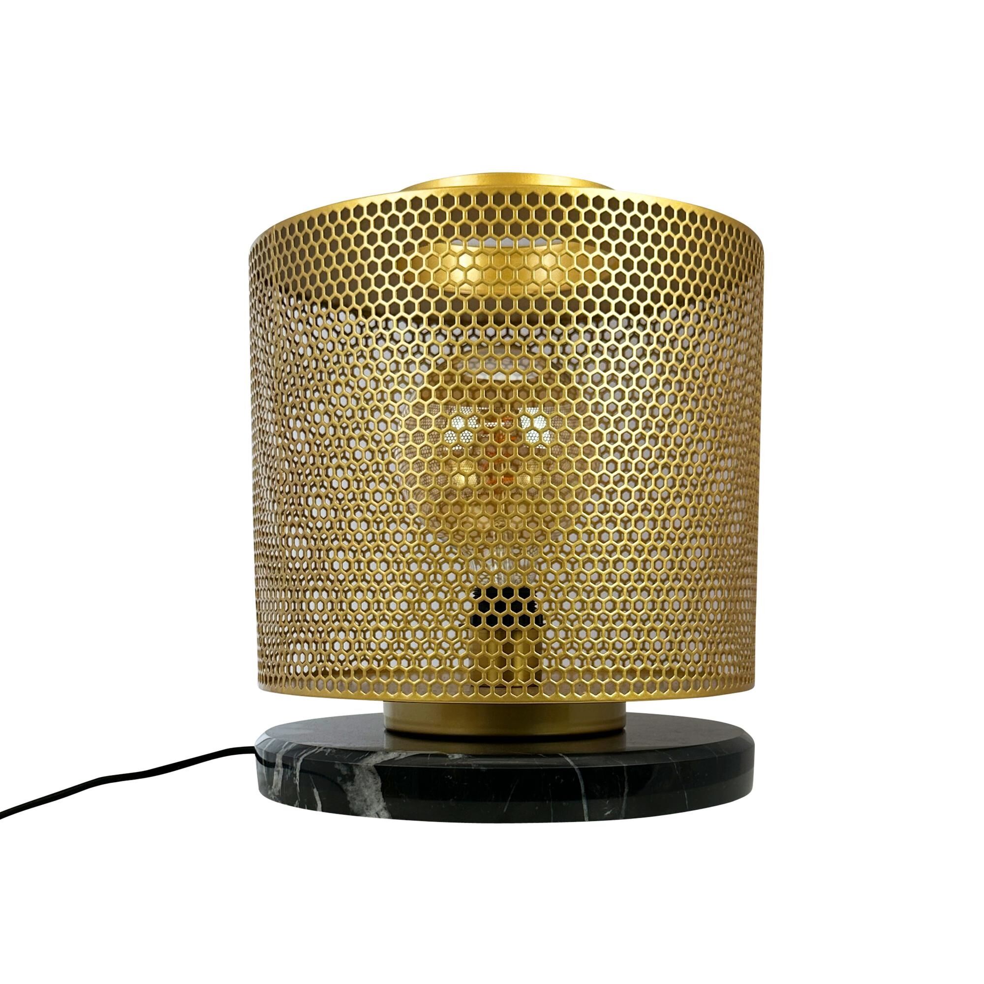Fransk Kollektion Nantes Bordslampa M&auml;ssing/Marmor