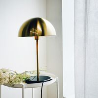 French Collection Nancy Table Lamp Brass/ Black/ Marble