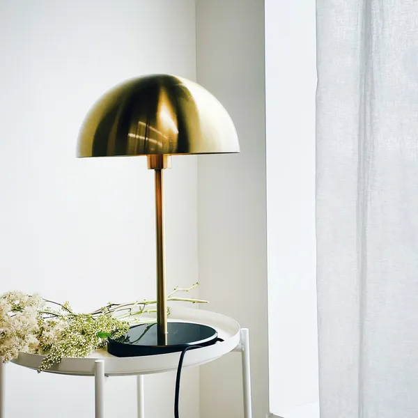 French Collection Nancy Table Lamp Brass/ Black/ Marble