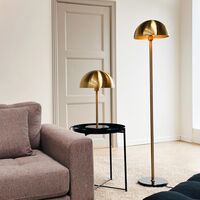 French Collection Nancy Table Lamp Brass/ Black/ Marble
