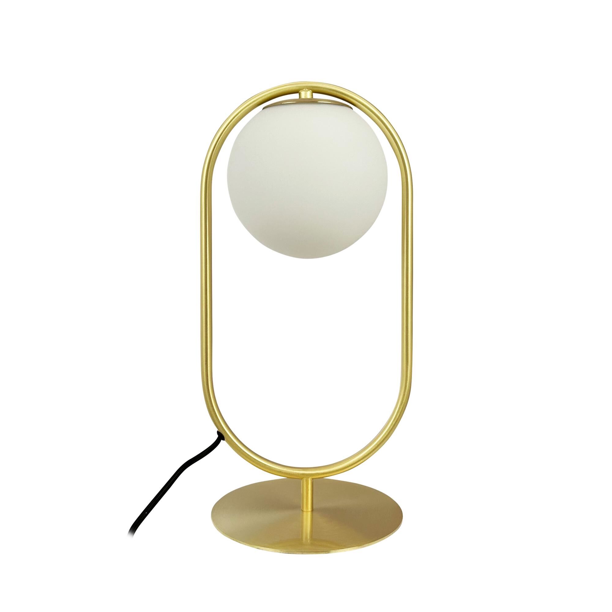 Fransk Kollektion Reims Bordslampa M&auml;ssing/ Vit