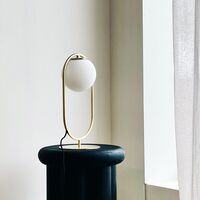 French Collection Reims Table Lamp Brass/ White