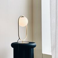 French Collection Reims Table Lamp Brass/ White