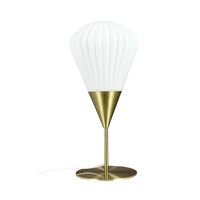 Bordlampe Opal/ Messing