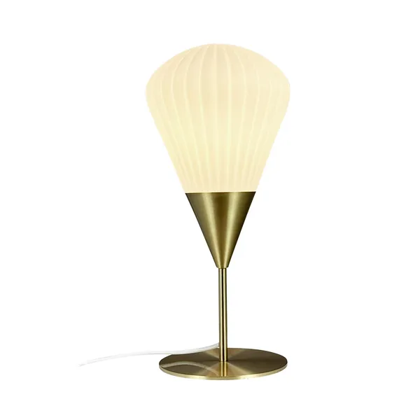 Bordlampe Opal/ Messing