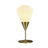 Bordlampe Opal/ Messing