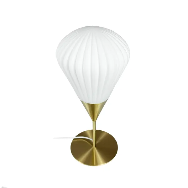 Bordlampe Opal/ Messing
