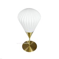 Bordlampe Opal/ Messing