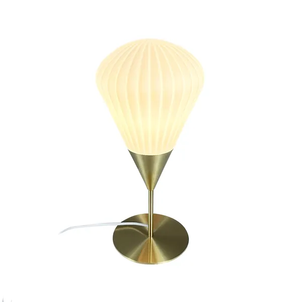 Bordlampe Opal/ Messing