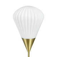 Bordlampe Opal/ Messing